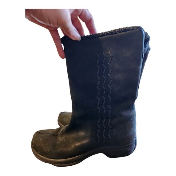 Dansko black leather suede casual boots sz 38, us 7.5 winter boots rubber sole - Picture 13 of 15